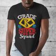 Grade K Super Squad Superhero Kindergarten Teacher Team Men's V-Neck T-Shirt, Super Teacher Gifts, funny design