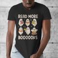 Groovy Halloween Ghost Read More Boooooks Librarian Teacher For Men Women Kids Men's V-Neck T-Shirt, Groovy Teacher Gifts, funny design Groovy Halloween Ghost Read More Boooooks Librarian Teacher For Men Women Kids Men's V-Neck T-Shirt, Groovy Teacher Gifts, funny design
