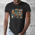 Groovy Play Is Learning Kindergarten Teacher Appreciation Men's V-Neck T-Shirt, Groovy Teacher Gifts, funny design
