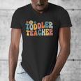 Groovy Toddler Teacher Appreciation Back To School Men's V-Neck T-Shirt, Groovy Teacher Gifts, funny design Groovy Toddler Teacher Appreciation Back To School Men's V-Neck T-Shirt, Groovy Teacher Gifts, funny design