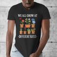 We All Grow At Different Rates Back To School Teacher Men's V-Neck T-Shirt, funny design We All Grow At Different Rates Back To School Teacher Men's V-Neck T-Shirt, funny design