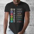 Growth Mindset Shirt Positive School Classroom Teacher Men's V-Neck T-Shirt, funny design