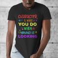 Growth Mindset Teacher Positive Message Inspirational Quote Men's V-Neck T-Shirt, funny design