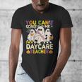 Halloween You Can't Scare Me I'm a Daycare Teacher Ghost Men's V-Neck T-Shirt, funny design