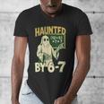 Halloween Costume Haunted By 67 Ghost Math Teacher Professor Men's V-Neck T-Shirt, funny design Halloween Costume Haunted By 67 Ghost Math Teacher Professor Men's V-Neck T-Shirt, funny design