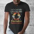 Halloween Lets Eat Kids English Teacher Costume Women Men's V-Neck T-Shirt, English Teacher Gifts, funny design