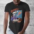 Halloween Skeleton Geography Teacher Pumpkin Bats Classroom Men's V-Neck T-Shirt, funny design Halloween Skeleton Geography Teacher Pumpkin Bats Classroom Men's V-Neck T-Shirt, funny design