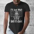 Halloween Teacher Math I'Ll Just Wait Until It's Quiet Men's V-Neck T-Shirt, funny design Halloween Teacher Math I'Ll Just Wait Until It's Quiet Men's V-Neck T-Shirt, funny design