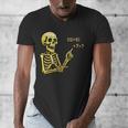 Halloween Teacher Six Seven 6 7 Skeleton Spooky Costume Men's V-Neck T-Shirt, funny design Halloween Teacher Six Seven 6 7 Skeleton Spooky Costume Men's V-Neck T-Shirt, funny design