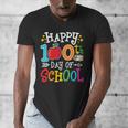 Happy 100th Day Of School Teachers 100 Days Of School Kids Men's V-Neck T-Shirt, funny design