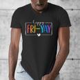 Happy Fri-Yay Fri Yay Teacher Student Friday Weekend Men's V-Neck T-Shirt, funny design Happy Fri-Yay Fri Yay Teacher Student Friday Weekend Men's V-Neck T-Shirt, funny design