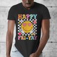 Happy Fri-Yay Groovy Teacher Friday Weekend Fri Yay Men's V-Neck T-Shirt, Groovy Teacher Gifts, funny design