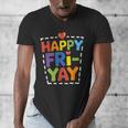 Happy Fri-Yay Teacher Life Weekend Pun Happy Friday Men's V-Neck T-Shirt, funny design Happy Fri-Yay Teacher Life Weekend Pun Happy Friday Men's V-Neck T-Shirt, funny design
