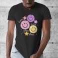 Happy To See Your Face Teacher Flower Back To School Men's V-Neck T-Shirt, funny design Happy To See Your Face Teacher Flower Back To School Men's V-Neck T-Shirt, funny design