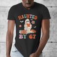 Haunted By 67 Boo Ghost Teacher 6 7 Halloween Costume Men's V-Neck T-Shirt, funny design Haunted By 67 Boo Ghost Teacher 6 7 Halloween Costume Men's V-Neck T-Shirt, funny design