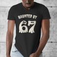 Haunted By 67 Teacher Halloween 6 7 Shirt Men's V-Neck T-Shirt, funny design
