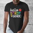 Hello First Grade Team 1st Grade Back To School Teacher Kids Men's V-Neck T-Shirt, First Grade Teacher Gifts, funny design