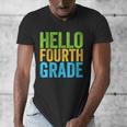 Hello Fourth Grade Shirt 4th Grade Boy Girl Student Teacher Men's V-Neck T-Shirt, 4th Grade Teacher Gifts, funny design Hello Fourth Grade Shirt 4th Grade Boy Girl Student Teacher Men's V-Neck T-Shirt, 4th Grade Teacher Gifts, funny design