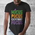 Hocus Pocus Everybody Focus Teacher Halloween Men's V-Neck T-Shirt, funny design