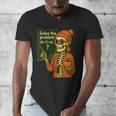 HUGvyn Halloween Skeleton Six Seven 67 Meme PEMDAS Teacher Men's V-Neck T-Shirt, funny design