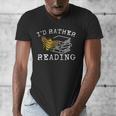 I'd Rather Bee Reading Teacher Librarian Book Lover Men's V-Neck T-Shirt, funny design I'd Rather Bee Reading Teacher Librarian Book Lover Men's V-Neck T-Shirt, funny design