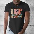IEP I Encourage Progress Special Education Teacher Graphics Men's V-Neck T-Shirt, funny design IEP I Encourage Progress Special Education Teacher Graphics Men's V-Neck T-Shirt, funny design