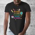 The Influence Of A Good Teacher Can Never Be Erased Quote Men's V-Neck T-Shirt, funny design The Influence Of A Good Teacher Can Never Be Erased Quote Men's V-Neck T-Shirt, funny design
