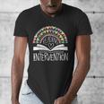 Intervention Teacher Reading Intervention Men's V-Neck T-Shirt, funny design Intervention Teacher Reading Intervention Men's V-Neck T-Shirt, funny design