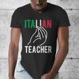 Italian Teacher Italy Italia Back To School First Day Men's V-Neck T-Shirt, funny design Italian Teacher Italy Italia Back To School First Day Men's V-Neck T-Shirt, funny design