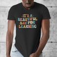 It's Beautiful Day For Learning Retro Teacher Women Men Men's V-Neck T-Shirt, funny design
