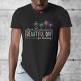 It's a Beautiful Day For Learning Teacher Students Women Men's V-Neck T-Shirt, funny design