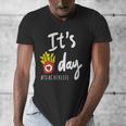 It's Fry Day Teacher Life Men's V-Neck T-Shirt, funny design It's Fry Day Teacher Life Men's V-Neck T-Shirt, funny design