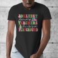 Jolliest Bunch Of Teachers This Side Of The Playground X-Mas Men's V-Neck T-Shirt, funny design Jolliest Bunch Of Teachers This Side Of The Playground X-Mas Men's V-Neck T-Shirt, funny design
