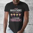 Just Kidding I Chase Toddlers Daycare Provider Nanny Teacher Men's V-Neck T-Shirt, funny design