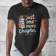 Just One More Chapter Book Reading Floral Teacher Book Lover Men's V-Neck T-Shirt, funny design Just One More Chapter Book Reading Floral Teacher Book Lover Men's V-Neck T-Shirt, funny design