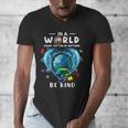Be Kind Dolphin Autism Awareness Back To School Teacher Men Women Kids Men's V-Neck T-Shirt, funny design