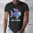 Be Kind Rainbow Fish Teacher Life Teaching Back To School Men's V-Neck T-Shirt, funny design Be Kind Rainbow Fish Teacher Life Teaching Back To School Men's V-Neck T-Shirt, funny design