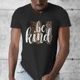 Be Kind Women Inspirational Teacher Animal Print Men's V-Neck T-Shirt, funny design