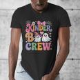 Kinder Boo Crew Kindergarten Teacher Student Halloween Men's V-Neck T-Shirt, funny design