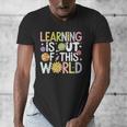 Learning Is Out Of This World Space Teacher Cute Groovy Men's V-Neck T-Shirt, Groovy Teacher Gifts, funny design Learning Is Out Of This World Space Teacher Cute Groovy Men's V-Neck T-Shirt, Groovy Teacher Gifts, funny design