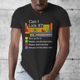 Can I Lick It Periodic Table Chemistry Teachers Men's V-Neck T-Shirt, funny design Can I Lick It Periodic Table Chemistry Teachers Men's V-Neck T-Shirt, funny design