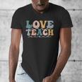 Love First Teach Second School Teacher Appreciation Men's V-Neck T-Shirt, funny design Love First Teach Second School Teacher Appreciation Men's V-Neck T-Shirt, funny design