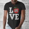 LOVE Kindergarten Teacher Student School Apple Men's V-Neck T-Shirt, funny design