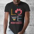 Love Montessori Education Math Teacher Men's V-Neck T-Shirt, funny design Love Montessori Education Math Teacher Men's V-Neck T-Shirt, funny design