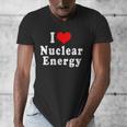 I Love Nuclear Energy School Teacher Men's V-Neck T-Shirt, funny design