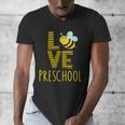 Love Preschool Back To School Yellow Bee Preschool Teacher For Men Women Girls Kids Men's V-Neck T-Shirt, funny design