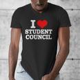 I Love Student Council Student Teacher Men's V-Neck T-Shirt, funny design