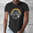 Luckiest Teacher Ever Rainbow- St Patricks Day Teacher Men's V-Neck T-Shirt, funny design Luckiest Teacher Ever Rainbow- St Patricks Day Teacher Men's V-Neck T-Shirt, funny design