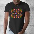Maestra Cinco De Mayo Spanish Mexican Teacher Men's V-Neck T-Shirt, funny design