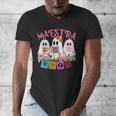 Maestra Pantasmas Conchas Teacher Mexican Halloween Men's V-Neck T-Shirt, funny design Maestra Pantasmas Conchas Teacher Mexican Halloween Men's V-Neck T-Shirt, funny design